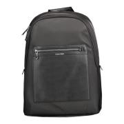 Zwarte heren rugzak met laptopvak Calvin Klein , Black , Unisex