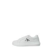 Chunky Laceup Leren Sneaker Calvin Klein , White , Dames