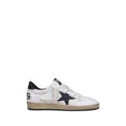 Leren sneakers met gekraakte neus en spoor Golden Goose , White , Here...