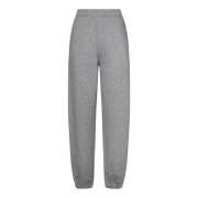 Grijze Katoenen Joggers met Tone-on-Tone Logo The Attico , Gray , Dame...