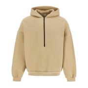 Oversized hoodie met halve rits Fear Of God , Beige , Heren