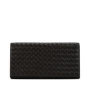 Pre-owned Leather wallets Bottega Veneta Vintage , Brown , Dames