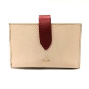 Pre-owned Leather wallets Celine Vintage , Beige , Dames