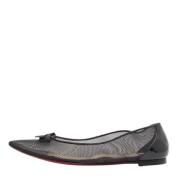 Pre-owned Mesh flats Christian Louboutin Pre-owned , Black , Dames