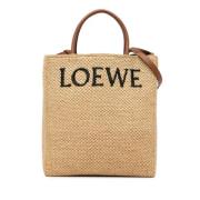 Pre-owned Raffia handbags Loewe Pre-owned , Beige , Dames