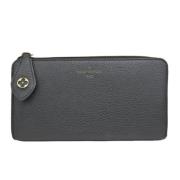 Pre-owned Leather wallets Louis Vuitton Vintage , Black , Dames