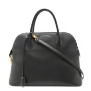 Pre-owned Leather handbags Hermès Vintage , Black , Dames