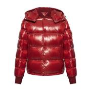 Rode Parka Jas voor Mannen Moncler , Red , Heren