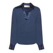 Blauwe Elegante Top voor Vrouwen Blanca Vita , Blue , Dames