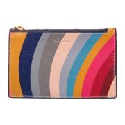 Gestreepte Multicolor Leren Portemonnee PS By Paul Smith , Multicolor ...