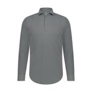 Lange Mouw Polo Shirt Blue Industry , Gray , Heren