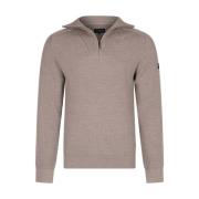 Half Zip Pullover in Corsico-stijl Cavallaro , Beige , Heren