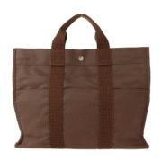 Pre-owned Canvas totes Hermès Vintage , Brown , Unisex