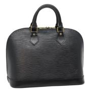 Pre-owned Leather handbags Louis Vuitton Vintage , Black , Dames