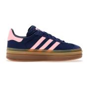 Stoere Gazelle Donkerblauw Roze Spark Adidas , Blue , Dames