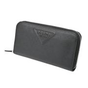 Pre-owned Leather wallets Prada Vintage , Black , Dames