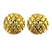 Pre-owned Metal chanel-jewelry Chanel Vintage , Yellow , Dames