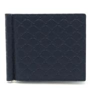 Pre-owned Leather wallets Gucci Vintage , Blue , Heren