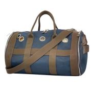 Pre-owned Canvas handbags Hermès Vintage , Blue , Unisex