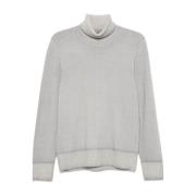 Luxe Merino Wol Grijs Sweatshirt Drumohr , Gray , Heren