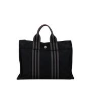 Pre-owned Canvas totes Hermès Vintage , Black , Dames