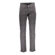 Slim Grijze Katoenen Jeans Broek Gant , Gray , Heren