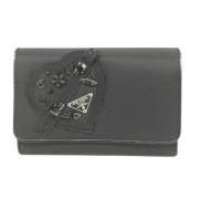 Pre-owned Canvas wallets Prada Vintage , Black , Dames