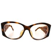 Pre-owned Plastic sunglasses Chanel Vintage , Brown , Dames