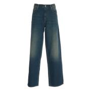 Antraciet Katoen Wol Jogger Broek Isabel Marant Étoile , Blue , Dames