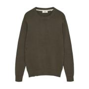 Basis Crew Neck Trui Anerkjendt , Blue , Heren