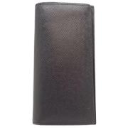 Pre-owned Leather wallets Louis Vuitton Vintage , Black , Dames