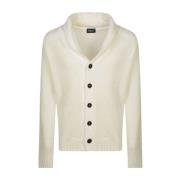 Witte Gebreide Trui Sweater Aw24 Drumohr , White , Heren