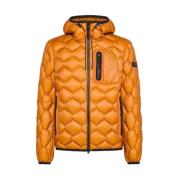 Oranje Geometrische Donsjas Aw24 Peuterey , Orange , Heren