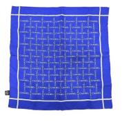 Pre-owned Silk scarves Chanel Vintage , Blue , Dames