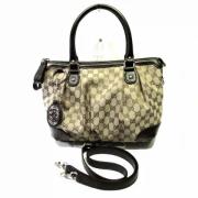 Pre-owned Canvas handbags Gucci Vintage , Brown , Dames