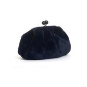 Blauwe Leren Handtas voor Vrouwen Max Mara Weekend , Blue , Dames