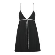 Kristal Strik Mini Cami Jurk David Koma , Black , Dames