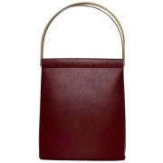 Pre-owned Leather handbags Cartier Vintage , Red , Dames