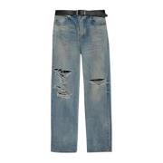 Jeans met Vintage Effect Balenciaga , Blue , Heren