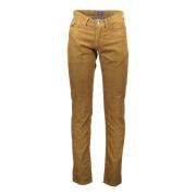 Bruine Katoenen Jeansbroek Gant , Brown , Heren