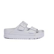 Klassieke sandalen met twee bandjes en plateauzool Birkenstock , Gray ...