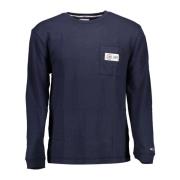 Blauwe Katoenen Trui Tommy Hilfiger , Blue , Heren