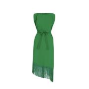 Asymmetrische franje midi-jurk Carolina Herrera , Green , Dames