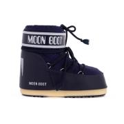 Lage nylon sneeuwlaarzen voor vrouwen Moon Boot , Blue , Dames