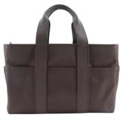 Pre-owned Canvas handbags Hermès Vintage , Brown , Dames