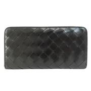 Pre-owned Leather wallets Bottega Veneta Vintage , Black , Dames