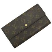 Pre-owned Canvas wallets Louis Vuitton Vintage , Brown , Dames