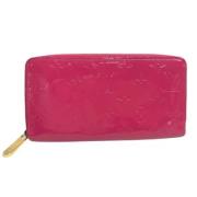 Pre-owned Leather wallets Louis Vuitton Vintage , Pink , Dames