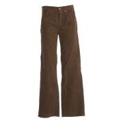 Chocolade Corduroy Broek Department Five , Brown , Dames