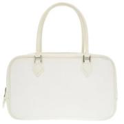 Pre-owned Leather handbags Hermès Vintage , White , Dames